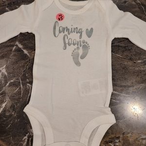 Long sleeve newborn onesie
